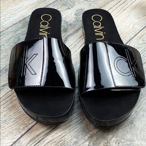 Calvin Klein Sandals/Slides with Velcro